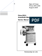 Anestesia Penlon Prima SP2 - Manual de Servico