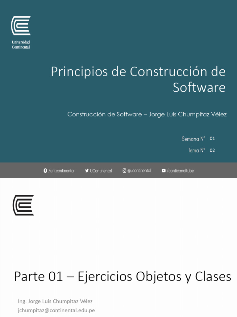 Semana 03 - Clases y Objetos - Ejercicios | PDF | Constructor ...