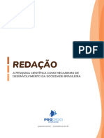 Tema 1 - A Pesquisa Científica Como Mecanismo de Desenvolvimento Da Sociedade Brasileira