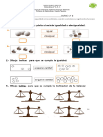 Guía Segundo Básico Matematica Igualdad y Desigualdad