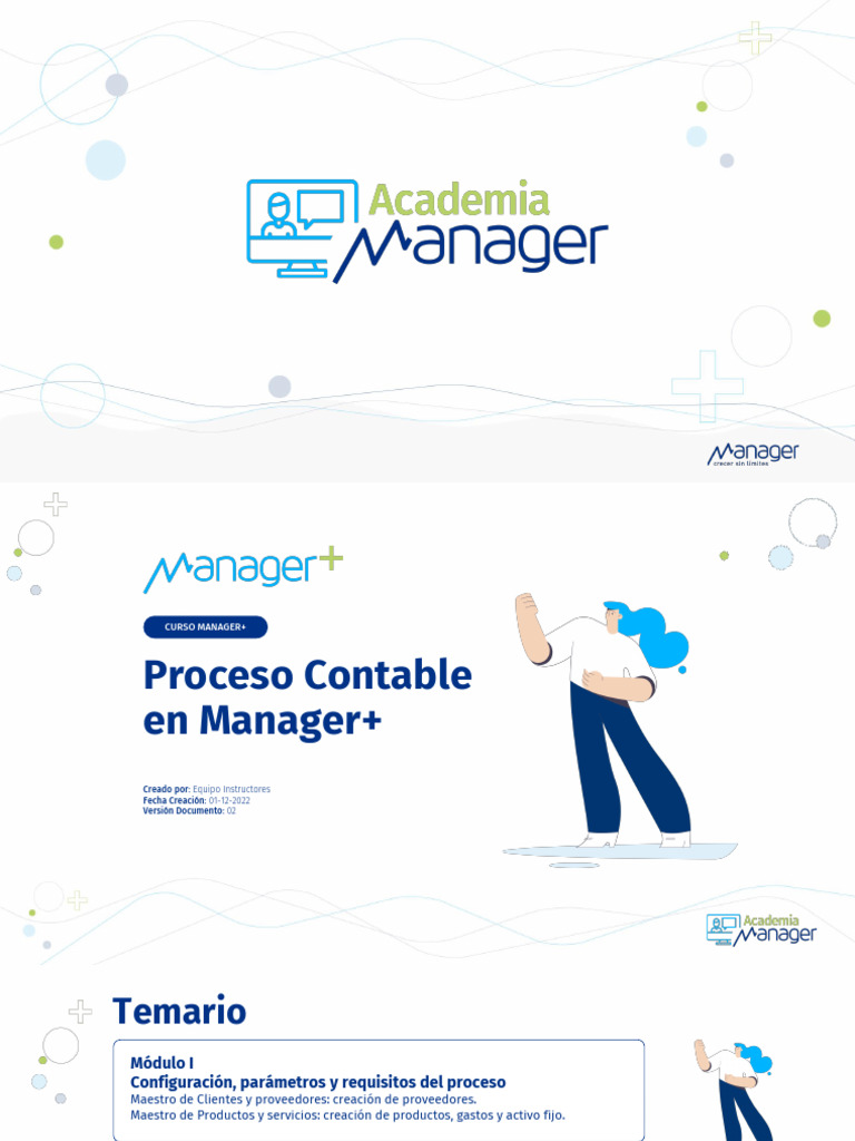 Proceso Contable en Manager+: Guía Completa | PDF | Factura | Contabilidad