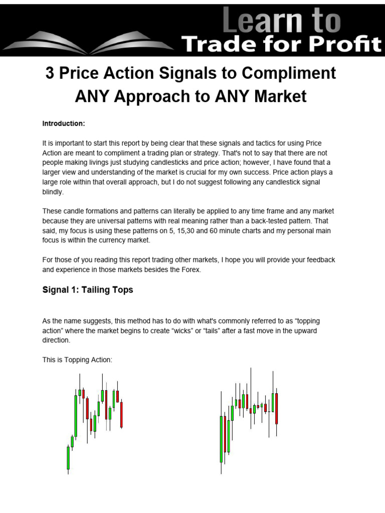 Topping Tail Candle Trading Insights | PDF | Market Trend | Market ...