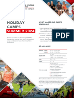 Factsheet Holiday Camps Summer en WEB