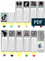 Tablas de Multiplicar para Editar