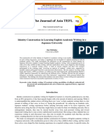 The Journal of Asia TEFL: Identity Construction in Learning English Academic Writing in A Japanese University