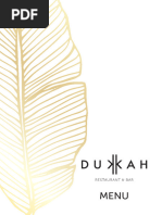 Dukkah Dining Menu