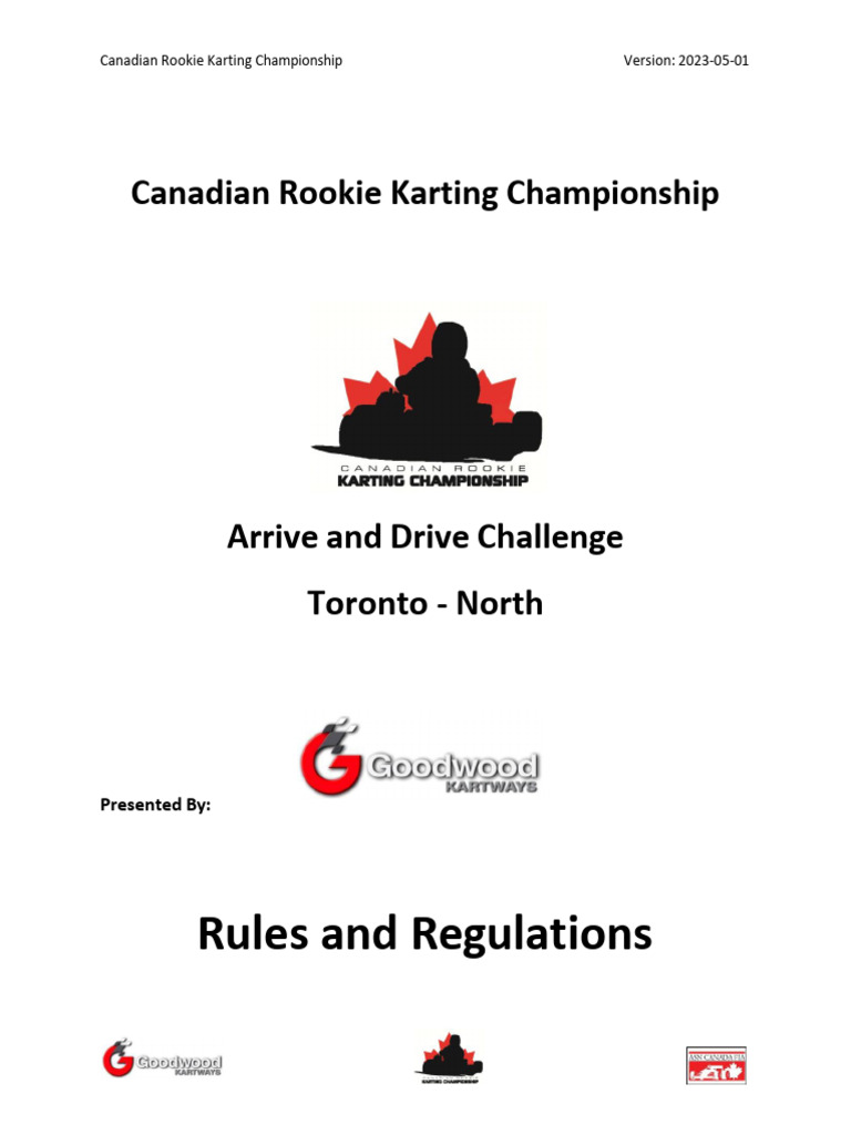 CRKC RULES REGS Goodwood 05.01.23 | PDF | Formula Racing Series ...