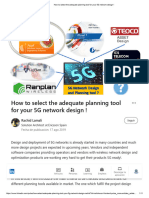 How to select the adequate planning tool for your 5G network design !