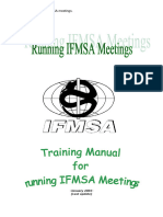 Manual On Running IFMSA Meeting