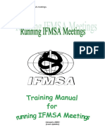 Manual on Running IFMSA Meeting