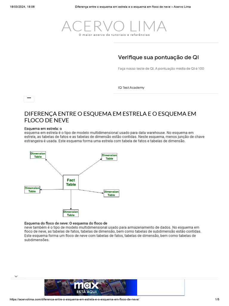 powerBI - Diferença Entre o Esquema em Estrela e o Esquema em Floco de ...
