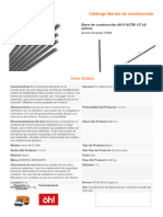 Fierro de 1-2 para Sobrecimiento