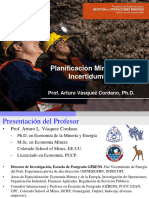 Planificación Minera Bajo Incertidumbre - Arturo Vasquez 2018