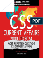 Most Repeated Questions of Current Affairs 2000 To 2024