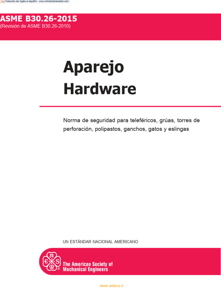 Asme b30 26 2015 espa ol pdf patentar gr a m quina 