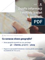 1 Źródła informacji i metody badań w geografii