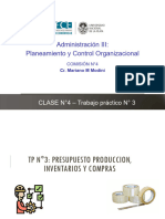Administración III: Planeamiento y Control Organizacional: CLASE N°4 - Trabajo Práctico #3