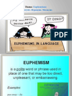Lecture V Euphemisms