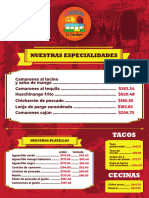 Menu Cantaritos Actualizado Mayo 2022