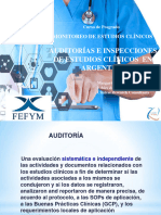 Auditorias e Inspecciones de Estudios Clinicos en La Argentina