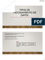 Tipos de Procesamiento de Datos