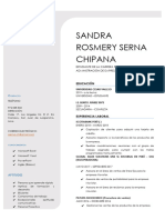 Cv. Sandra Rosmery Serna Chipana