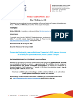 Comunicado Processo Seletivo Prouni 2023.1 Site Puc Goias