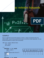 Metodo Busqueda y Ordenamiento Array