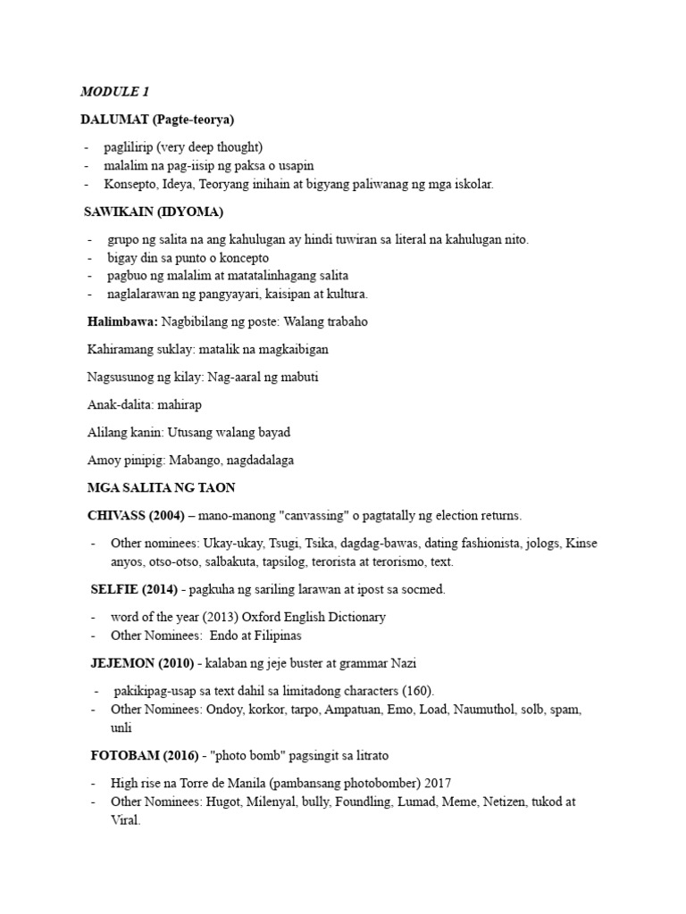 Dalumatfil Reviewer | PDF