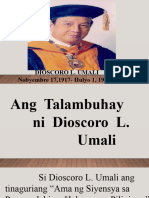Ang Talambuhay Ni Dioscoro L. Umali