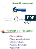 Motivation and Human Resources