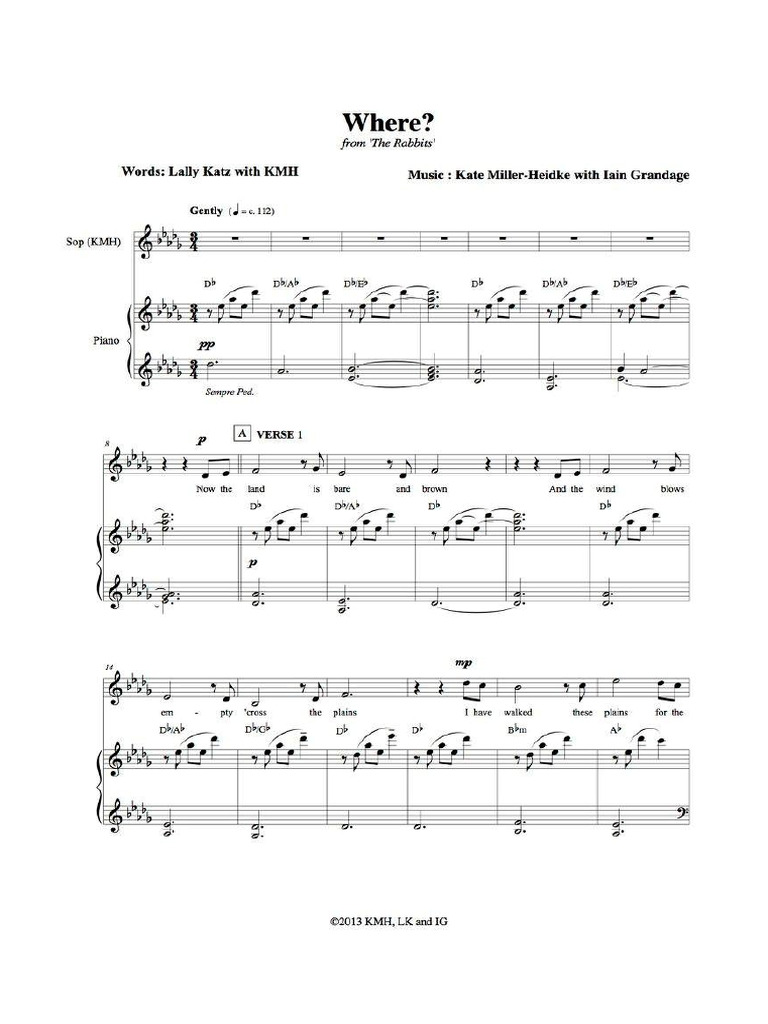 Where From The Rabbits Score | PDF