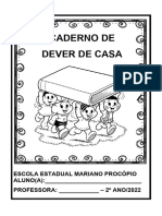 CAPA CADERNO DE DEVER DE CASA