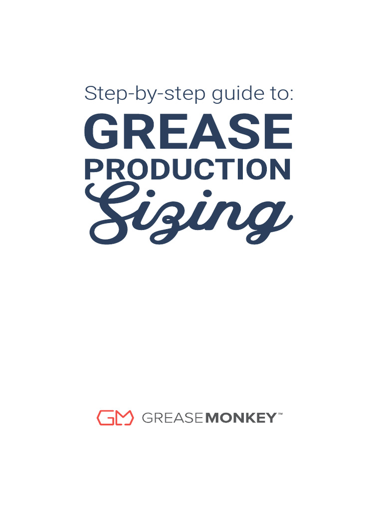 Grease Production Sizing Guide | PDF | Gallon | Flow Measurement