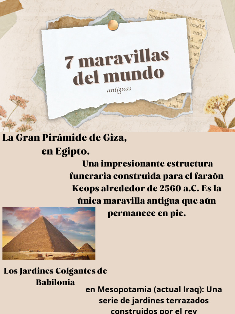 Maravillas del Mundo: Antiguas y Modernas | PDF | Historia