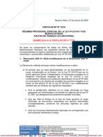 Circular Dp-016-2024 Régimen Previsional Especial de La Ley Nº 24.018 y Sus Modificatorias. Pautas de Trabajo A