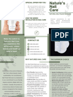 Plants Science Trifold Brochure in Green White Modern Style