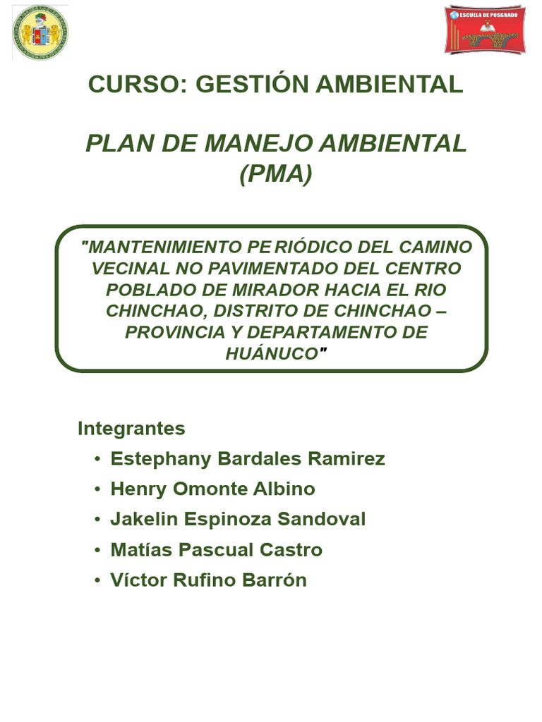 Pma Monográfico | PDF | Evaluación de impacto ambiental | Entorno natural