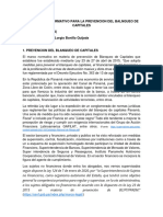 SESIÓN 1. CUMPLIMIENTO NORMATIVO PARA LA PREVENCIÓN DEL BLANQUEO DE CAPITALES - Prof. Lorgio Bonilla