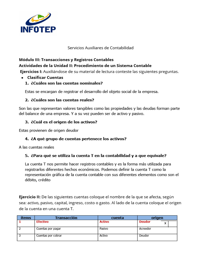 Actividad Del Módulo Iii Unidad Ii Descargar Gratis Pdf