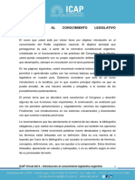 1 Módulo I - Intro Conocimiento Legislativo Argentino