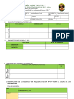 ESQUEMA PARA EL Plan de Reforzamiento