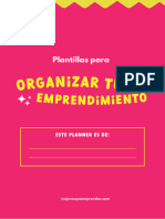 Plantillas para Organizar Tu Emprendimiento