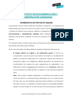 Normativa de Proyecto Documentación y Administración Sanitarias 2S2324