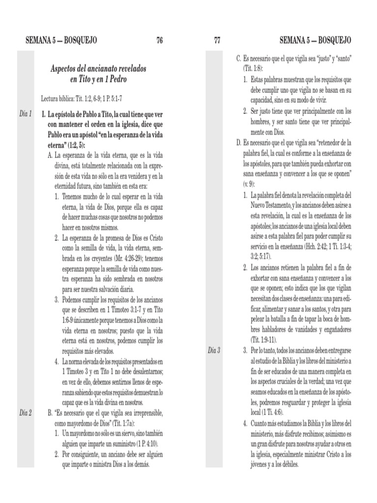 Requisitos y Rol de los Ancianos en la Iglesia | PDF | Vida eterna ...