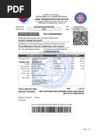 Plate No: 426OHY: Official Receipt