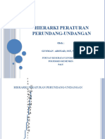 Hierarki Peraturan Perundang-Undangan: Oleh: Gusman Arsyad, SST, M.Kes