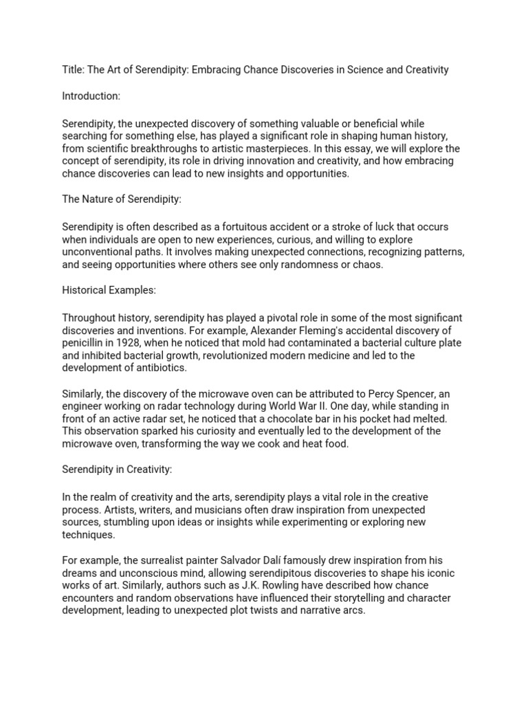 TO DRIVE INNOVATION CREATE THE CONDITIONS FOR SERENDIPITY visual data 5