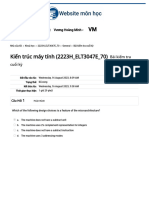 Bài kiểm tra cuối kỳ - Xem lại lần làm thử