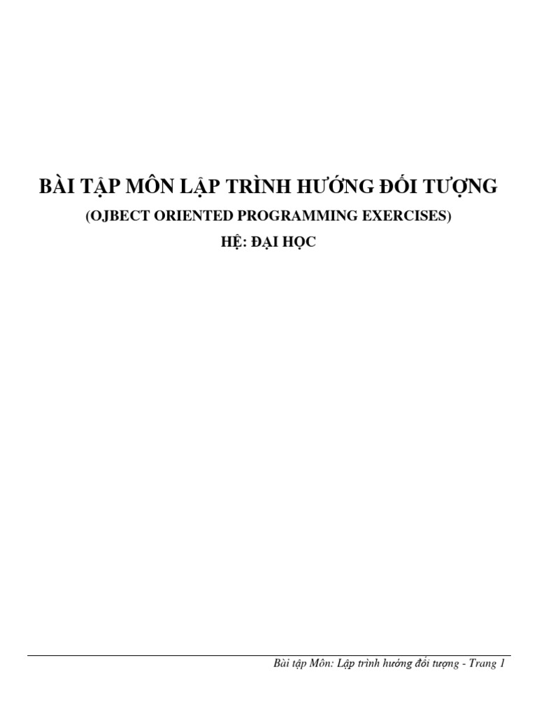 Bai TP Mon LP Trinh HNG Di TNG | PDF